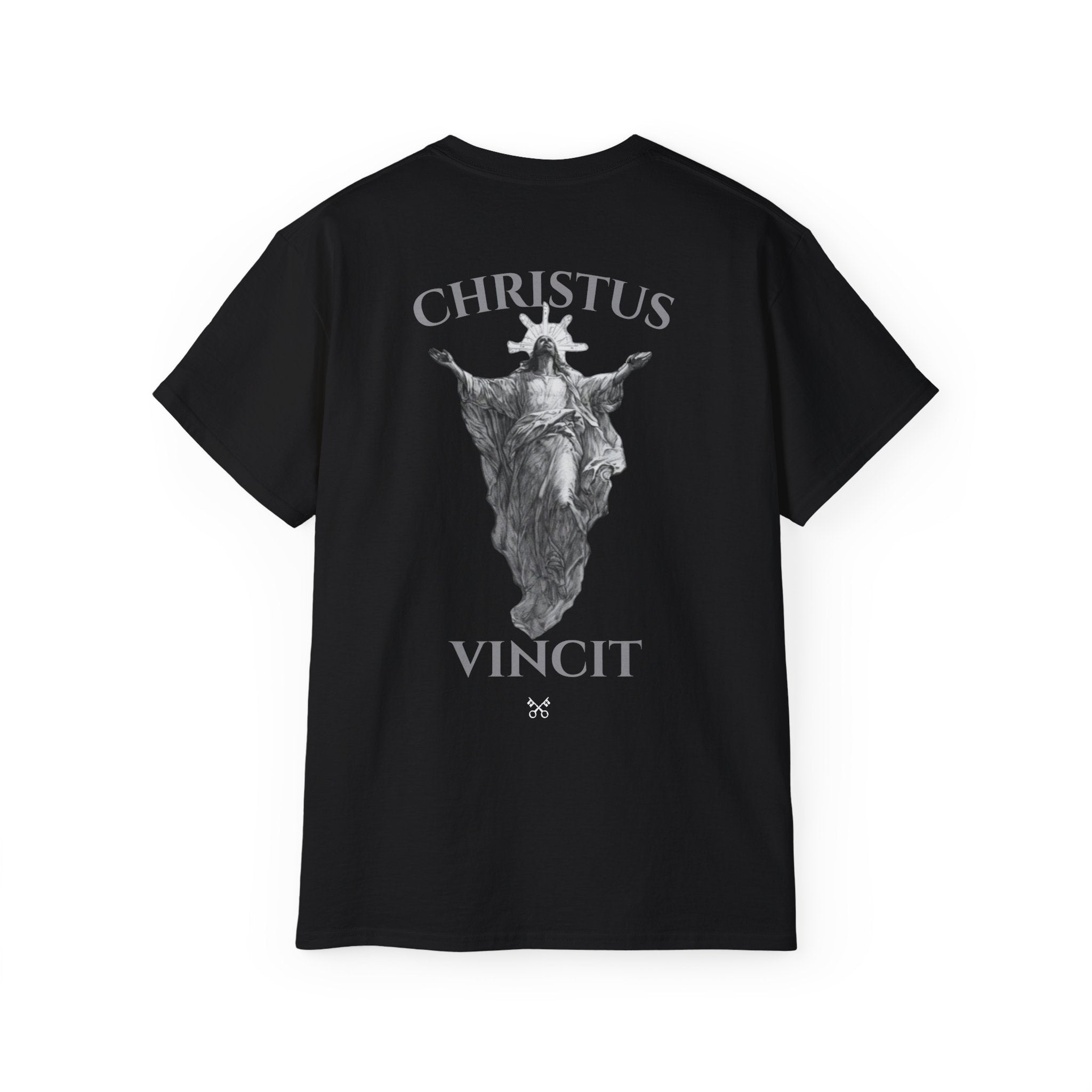 Christus Vincit™ Unisex Ultra Cotton Tee — Christ conquers.