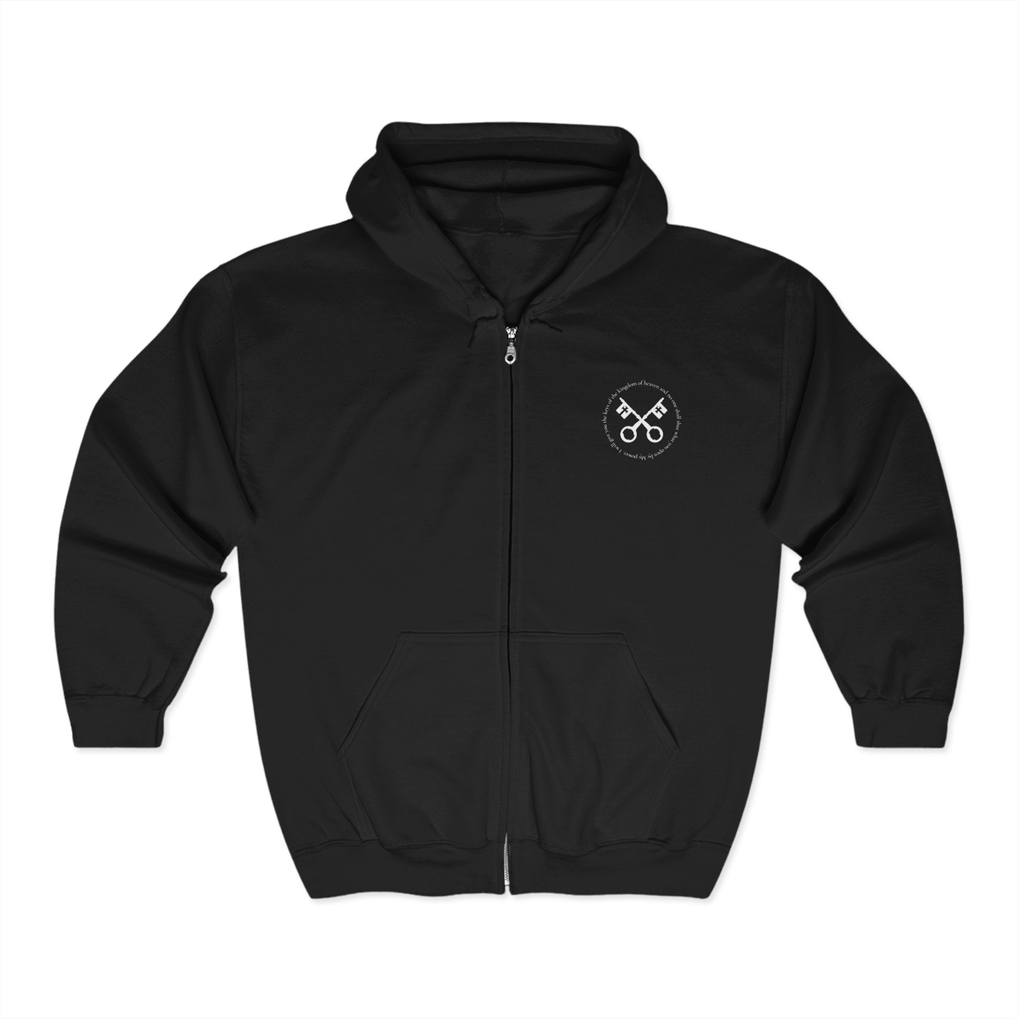 Veniunt Ut Fiat Voluntas Dei™ Full Zip Hoodie — Let God’s will be done.